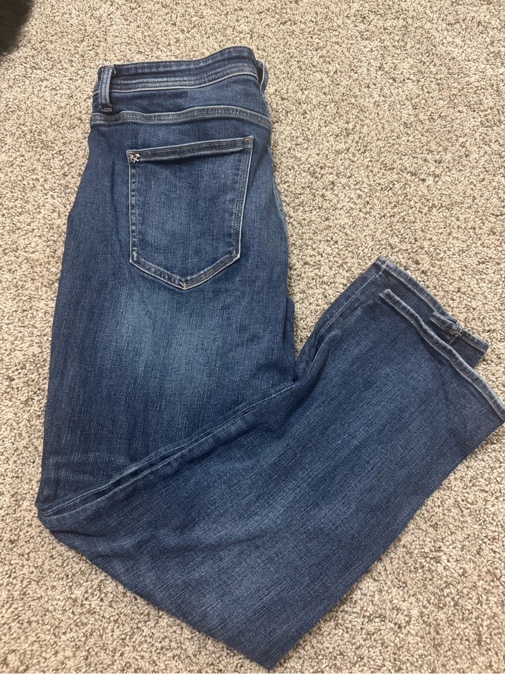 Men's Straight Fit Dark Blue Jeans